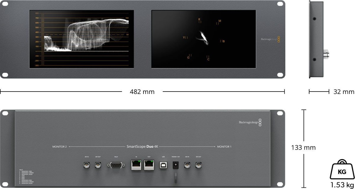 SmartScope Duo 4K – Rozmery a hmotnosť