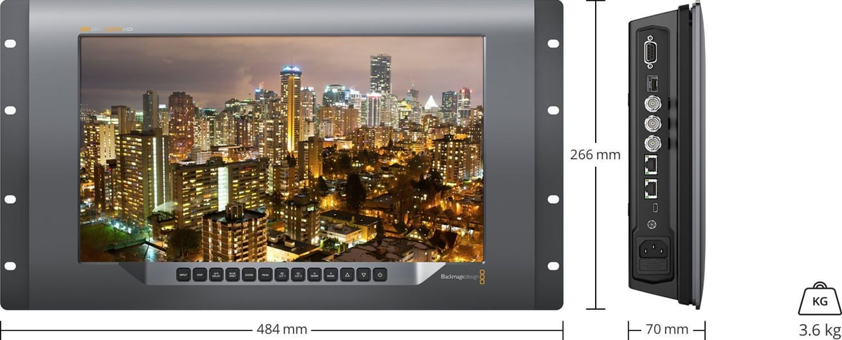 SmartView 4K – Rozmery a hmotnosť